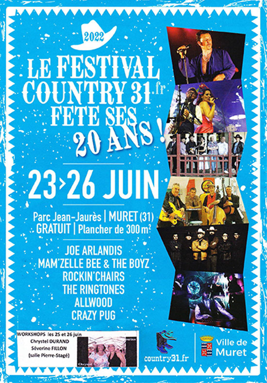 Festival Country 31 Muret 23, 24, 25 & 26/06/2022