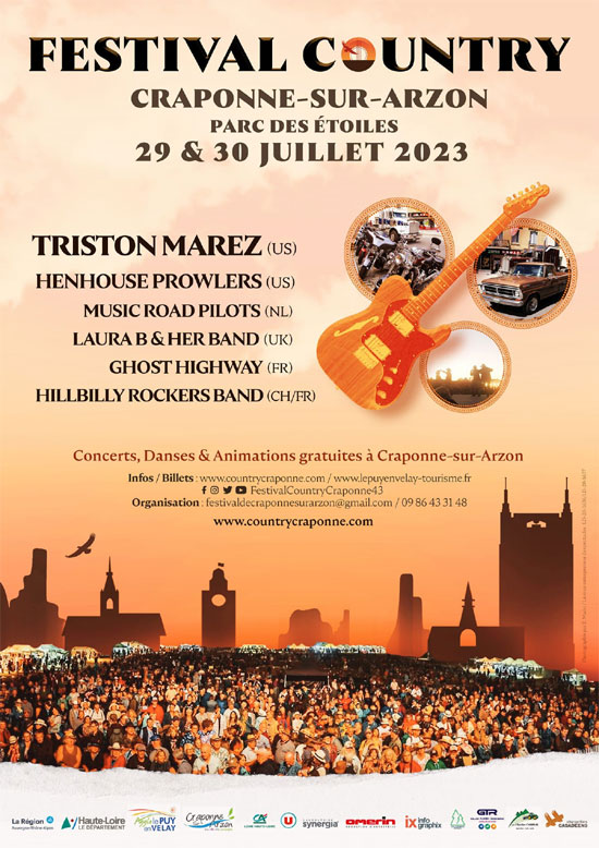 Festival Country CraponnesurArzon 29 & 30/07/2023 Festival Country CraponnesurArzon 29 & 30/07/2023